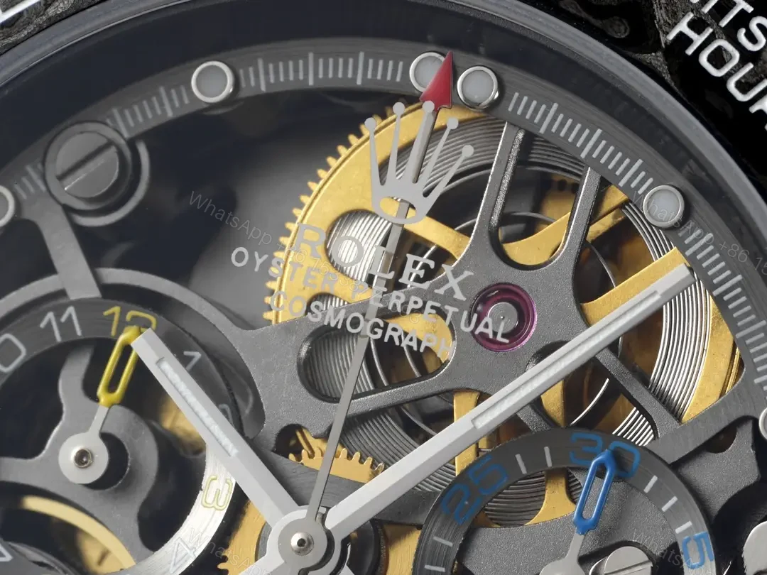 View 4 of Rolex Daytona Carbon Fiber Skeleton Dial Automatic Watch RLX-DAY-CARBON-4130-SKL