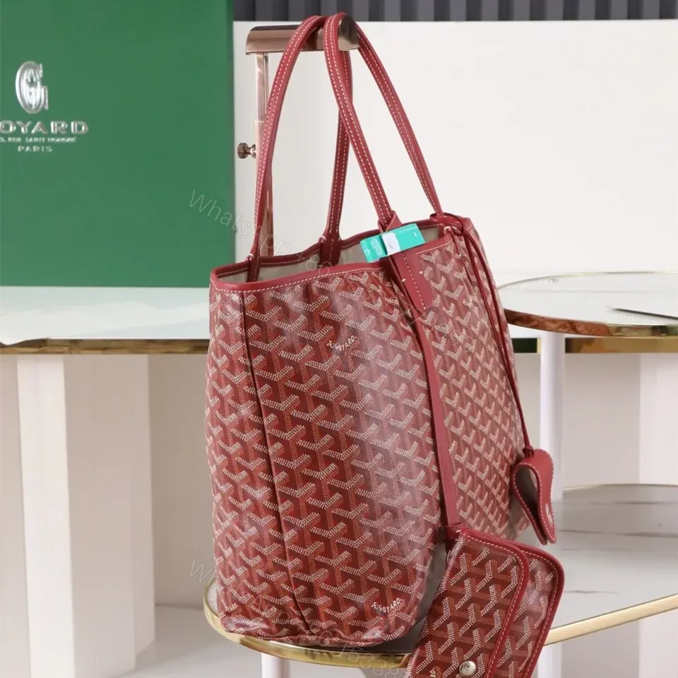 View 3 of 高仿Goyard*STLOUIP5滿印Tote手提袋鮮紅免檢版小號
