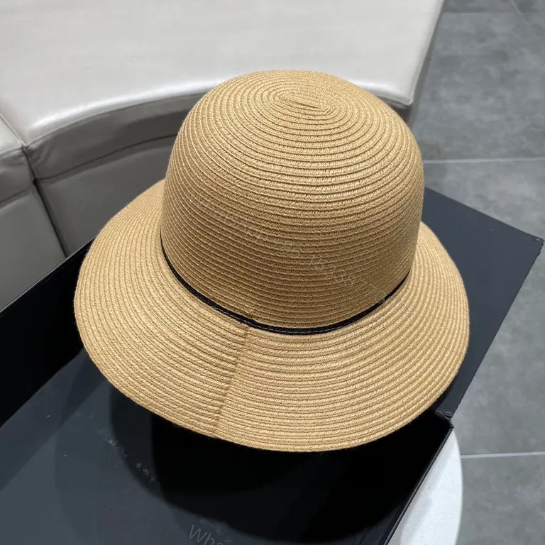 View 5 of Chic Straw Fedora with Chanel Patch â€” Lightweight, All-Season Elevation