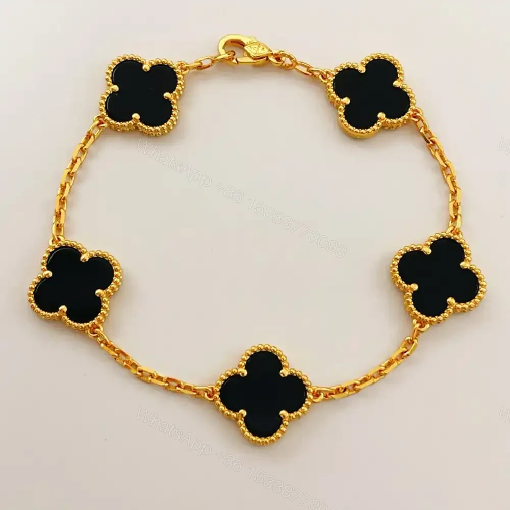 View 6 of 高仿首飾VanCleef&Arpels*RA41300黑瑪瑙黃金手鏈