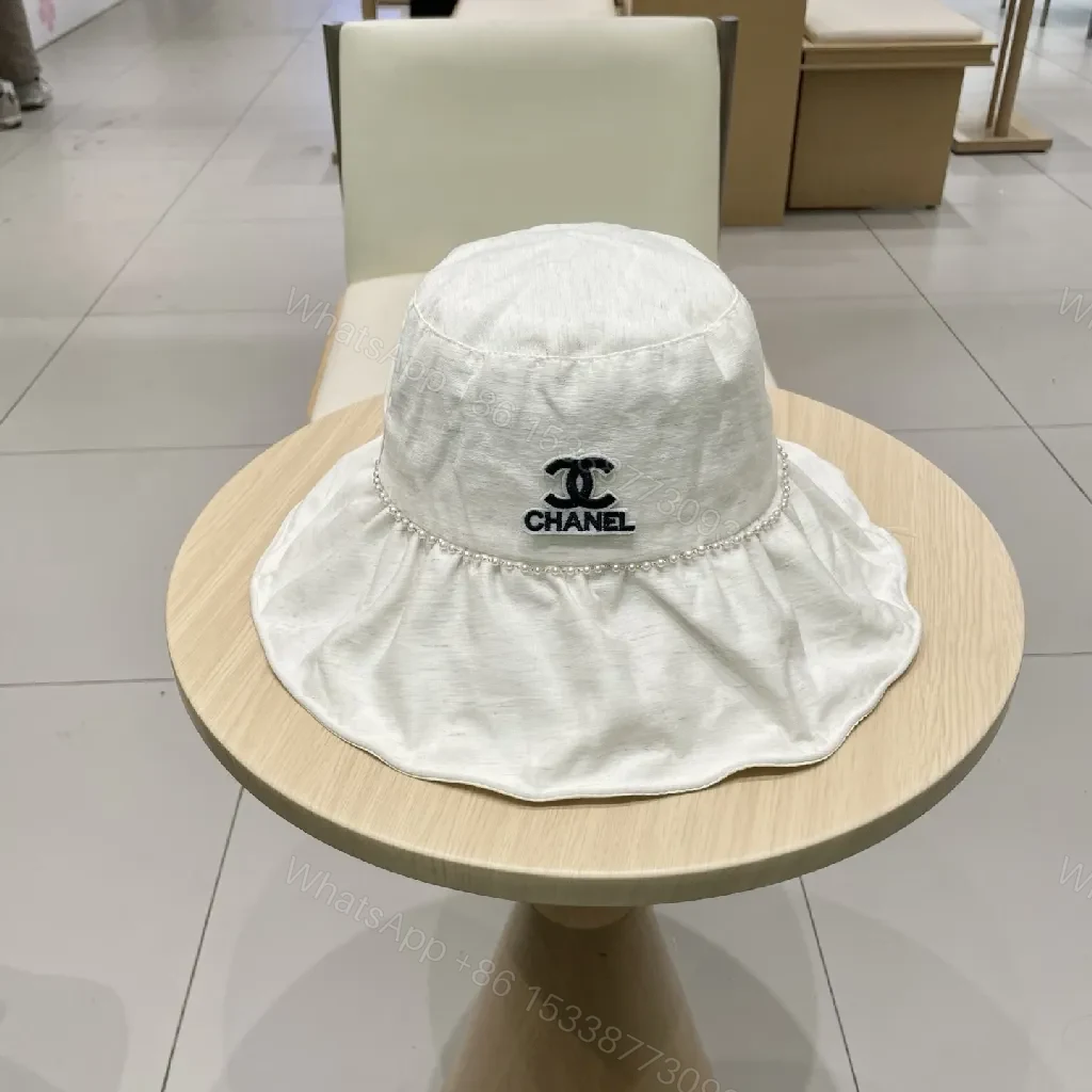 Ivory Pearl-Trim Luxe Bucket Hat - Lightweight Style + Comfort — view 1