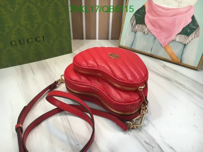 View 3 of Gucci Replica Red Heart Mini Bag QB61154