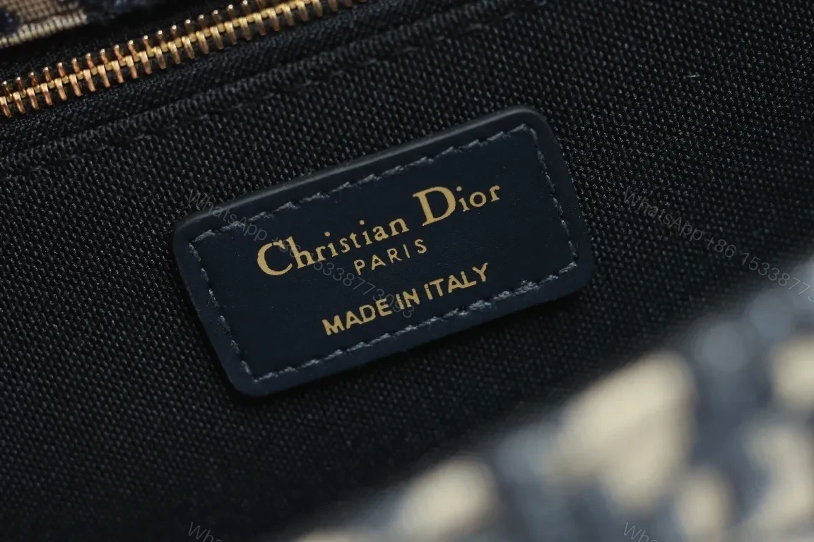 View 3 of Crossbody Bag: Monogram Pattern, Black Leather, Compact, Gold Clasp
