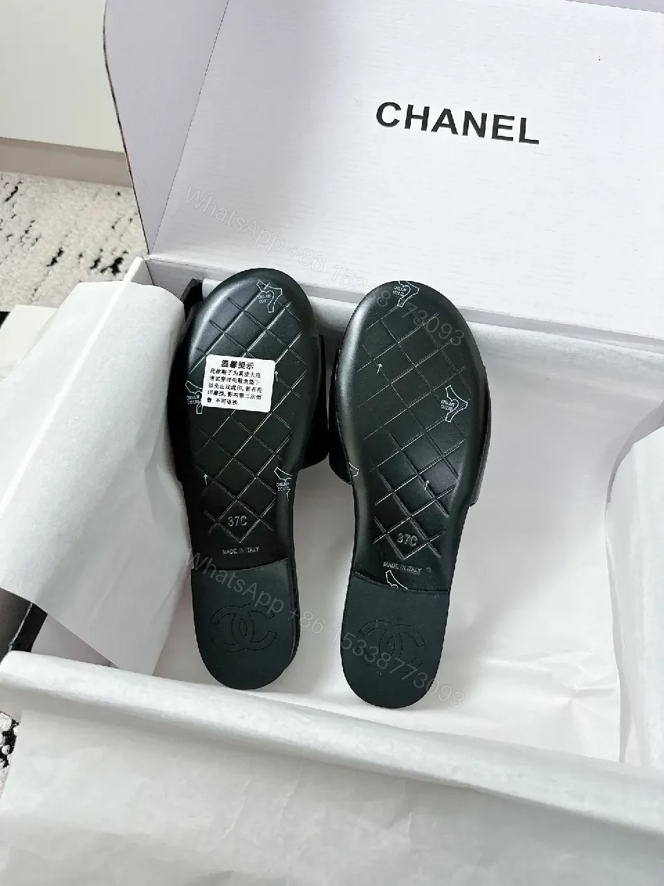 View 4 of Chic Satin-Trim Slide Sandals: Luxe Minimalist Comfort