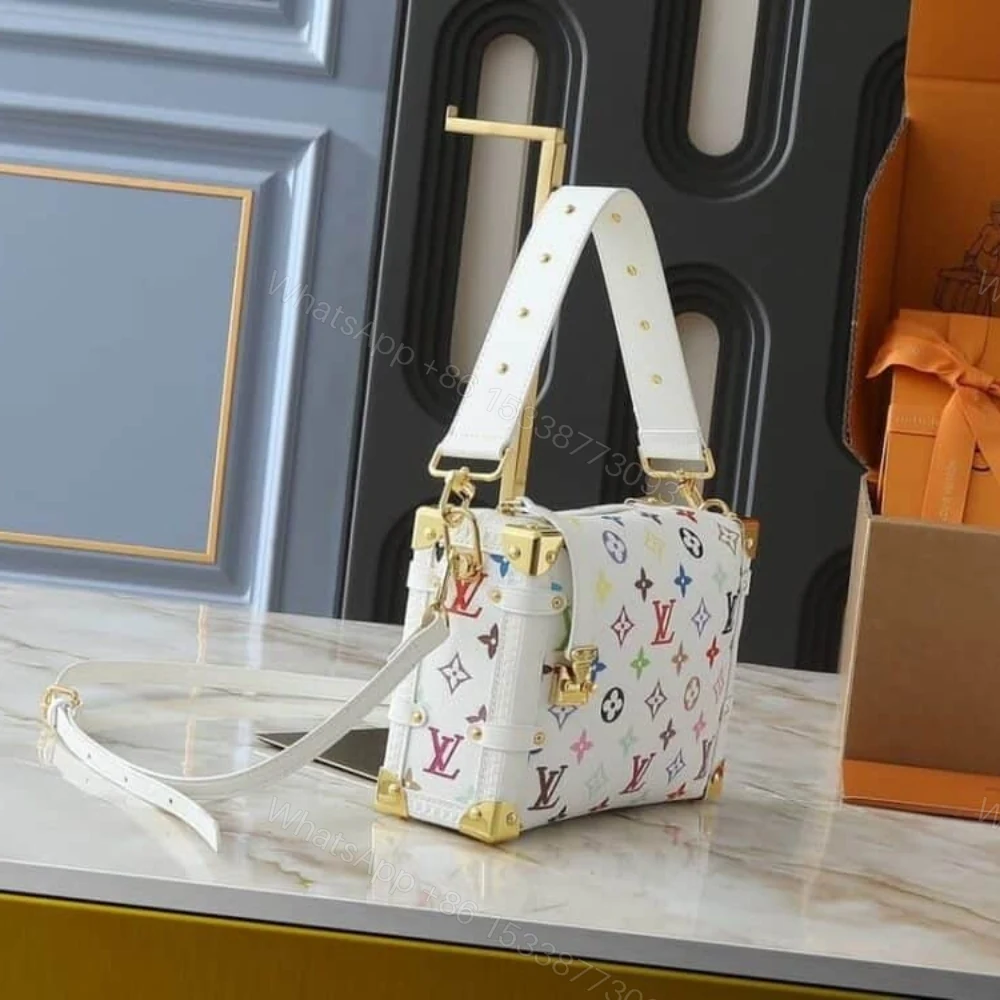 View 3 of Louis Vuitton X Takashi Murakami Side Trunk MM Multicolore Blanc 23Cm M14046