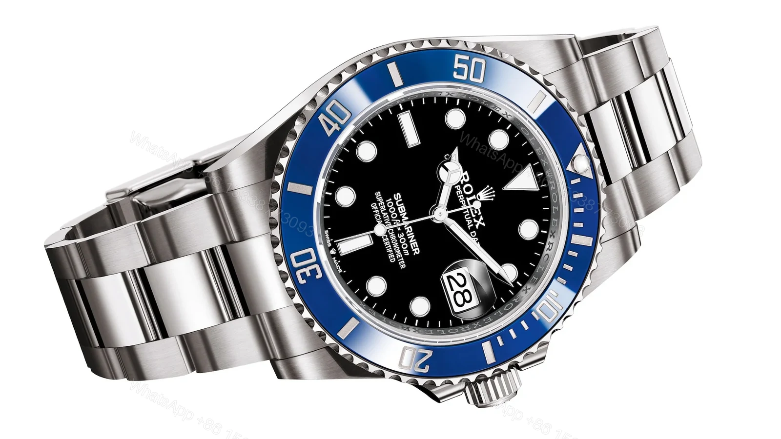 View 3 of Replica Rolex Submariner “Cookie Monster” Black Dial 126619LB Superclone