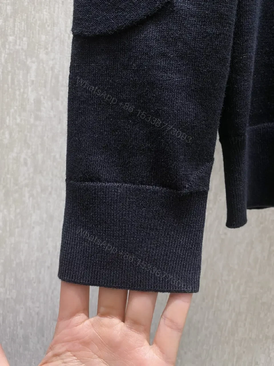 View 7 of Textured Monogram Knit Sweater: Luxe, Subtle Statement, Knitwear