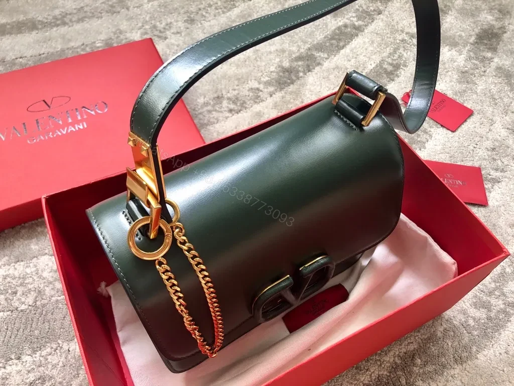 View 5 of Forest Green Valentino Garavani Shoulder Bag: Luxury Everyday Carry