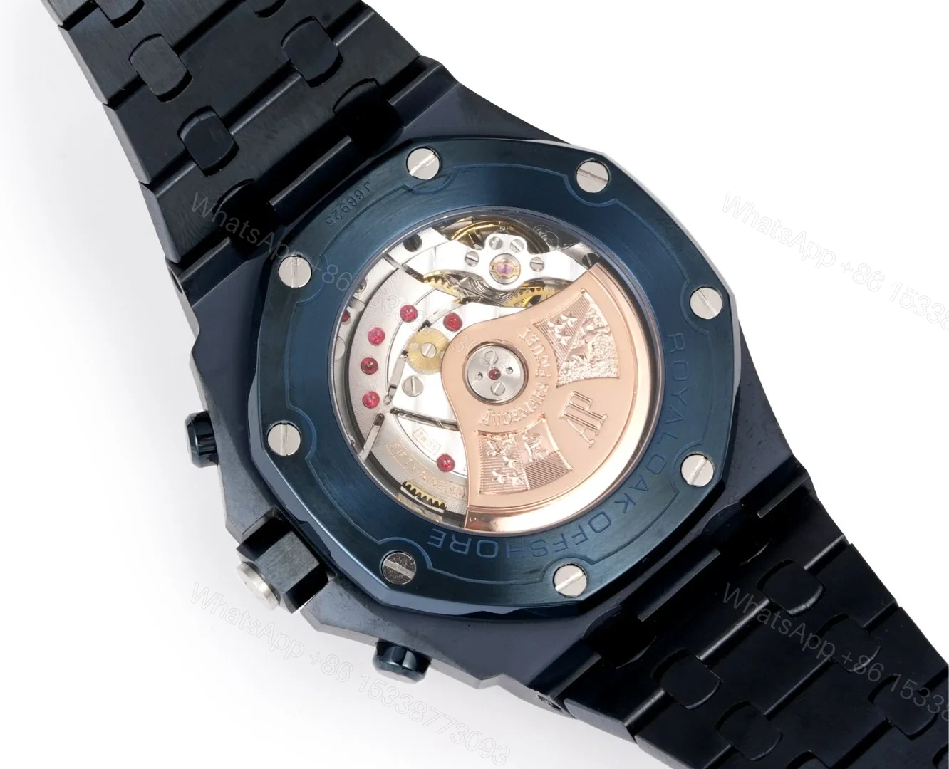 View 9 of Audemars Piguet Royal Oak Offshore Blue Replica 42MM Premium Ceramic-Style Bracelet RG-AP-OFFSHORE-BLUE-42