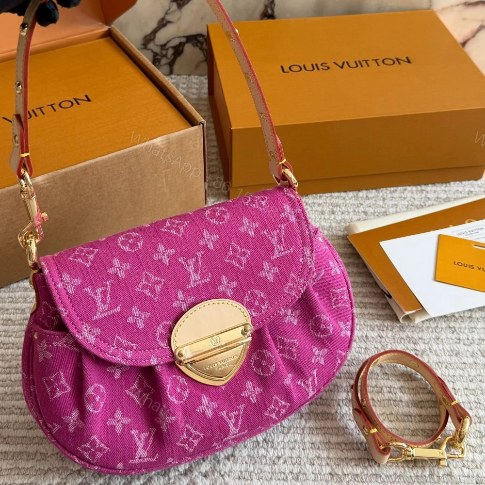 View 2 of Louis Vuitton Sunset Fuchsia Denim 23Cm M28291