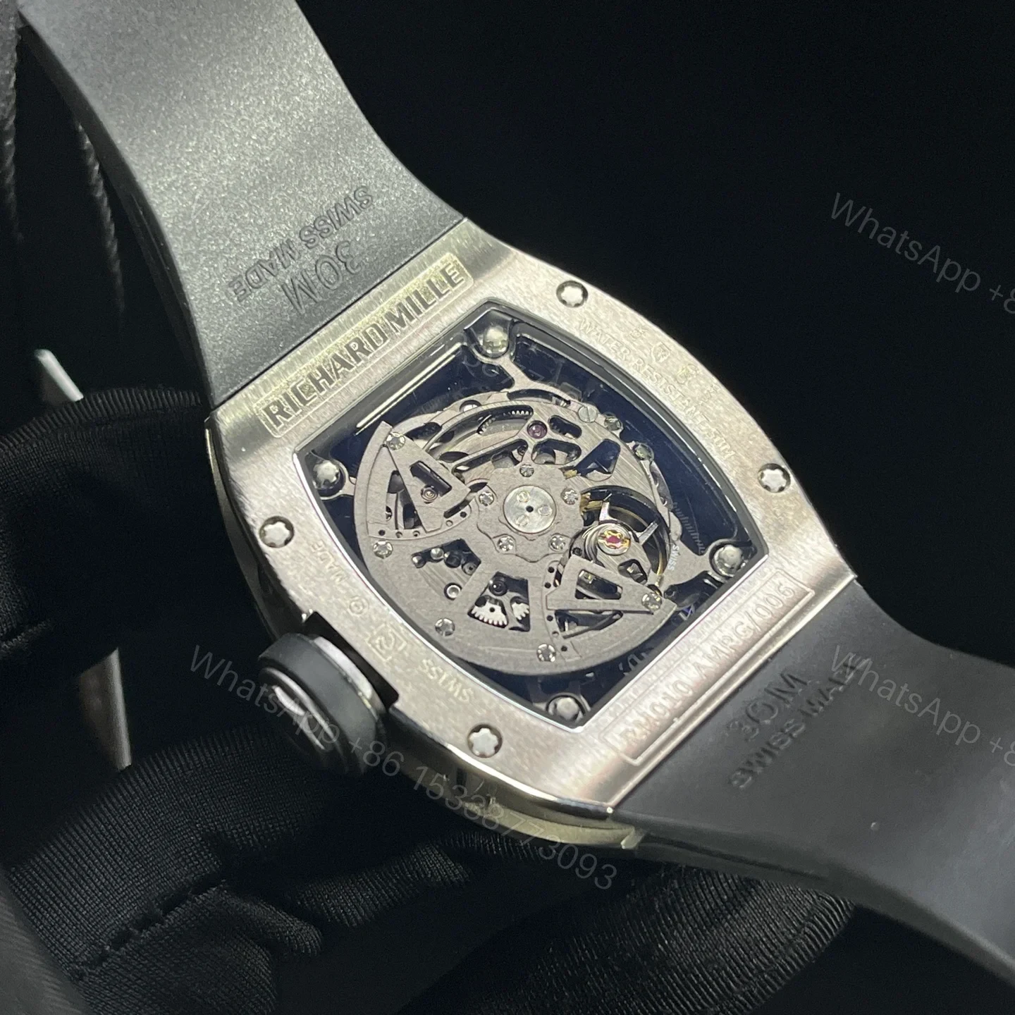 View 8 of Richard Mille Skeleton Automatic Mechanical Watch RM010-SK-AUTO-48MM