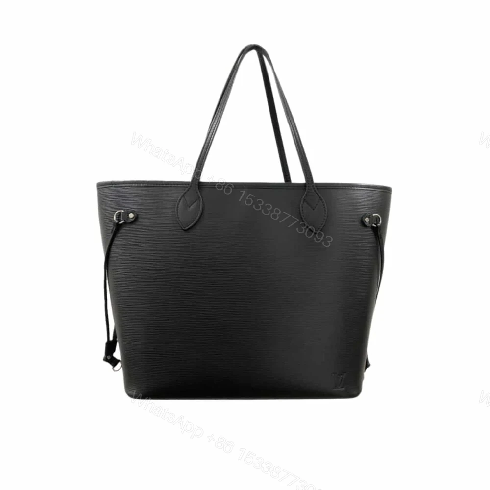 Louis Vuitton Neverfull Black MM Silver Hardware 31Cm M11930 — view 1