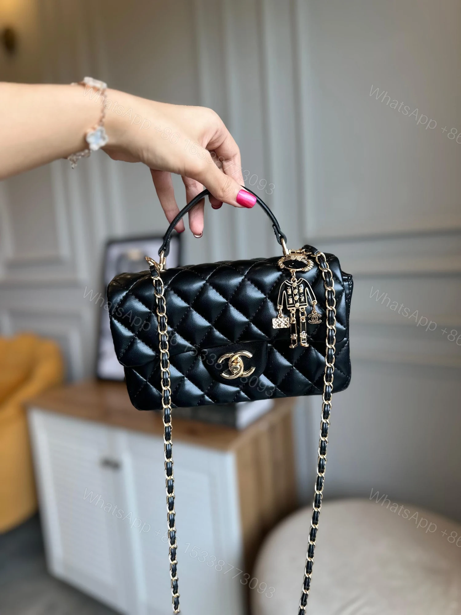 View 5 of FIRST COPY CHANEL MINI FLAP BAG