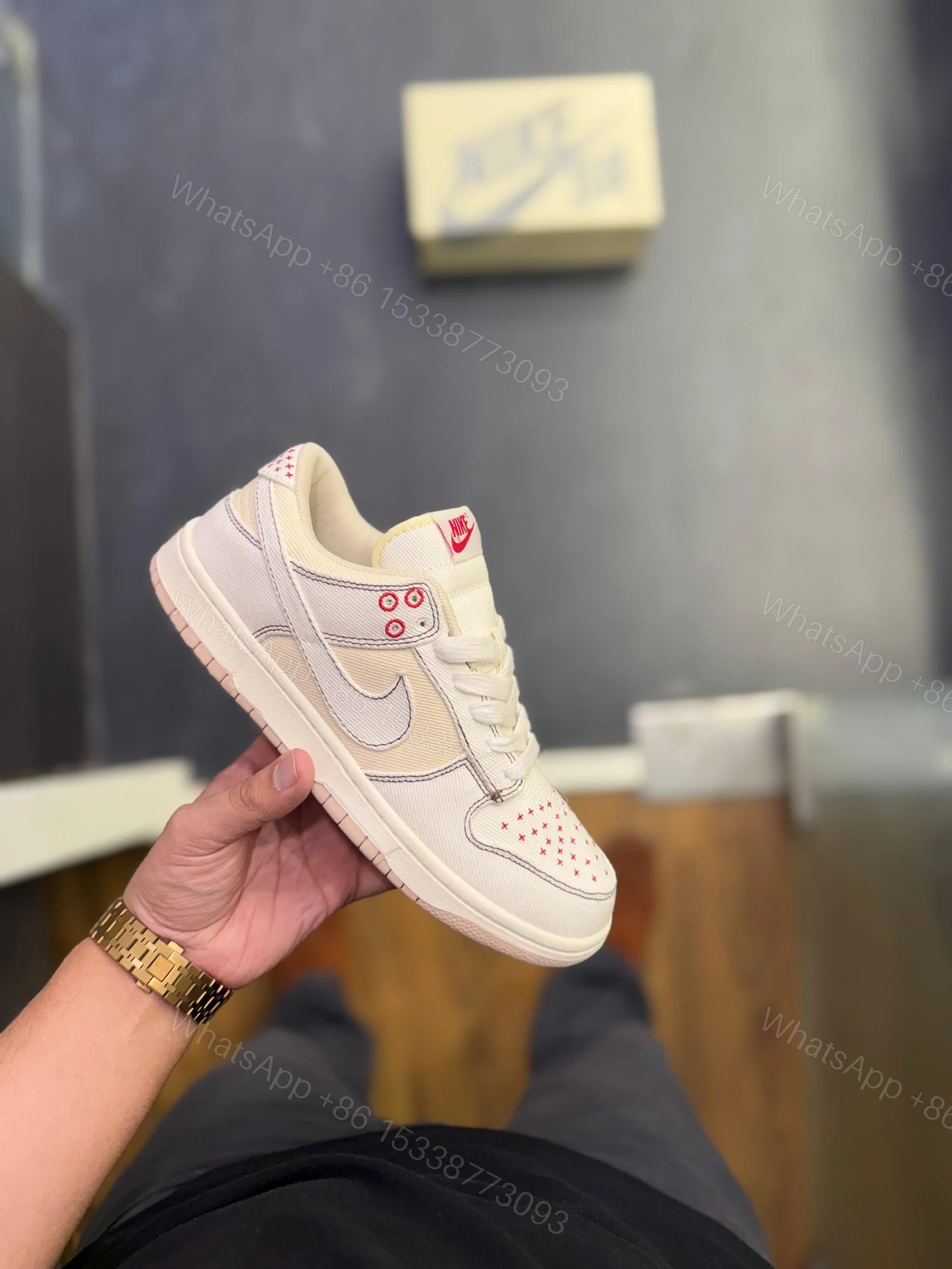 View 9 of FIRST COPY Nike SB Dunk Denim Sashiko