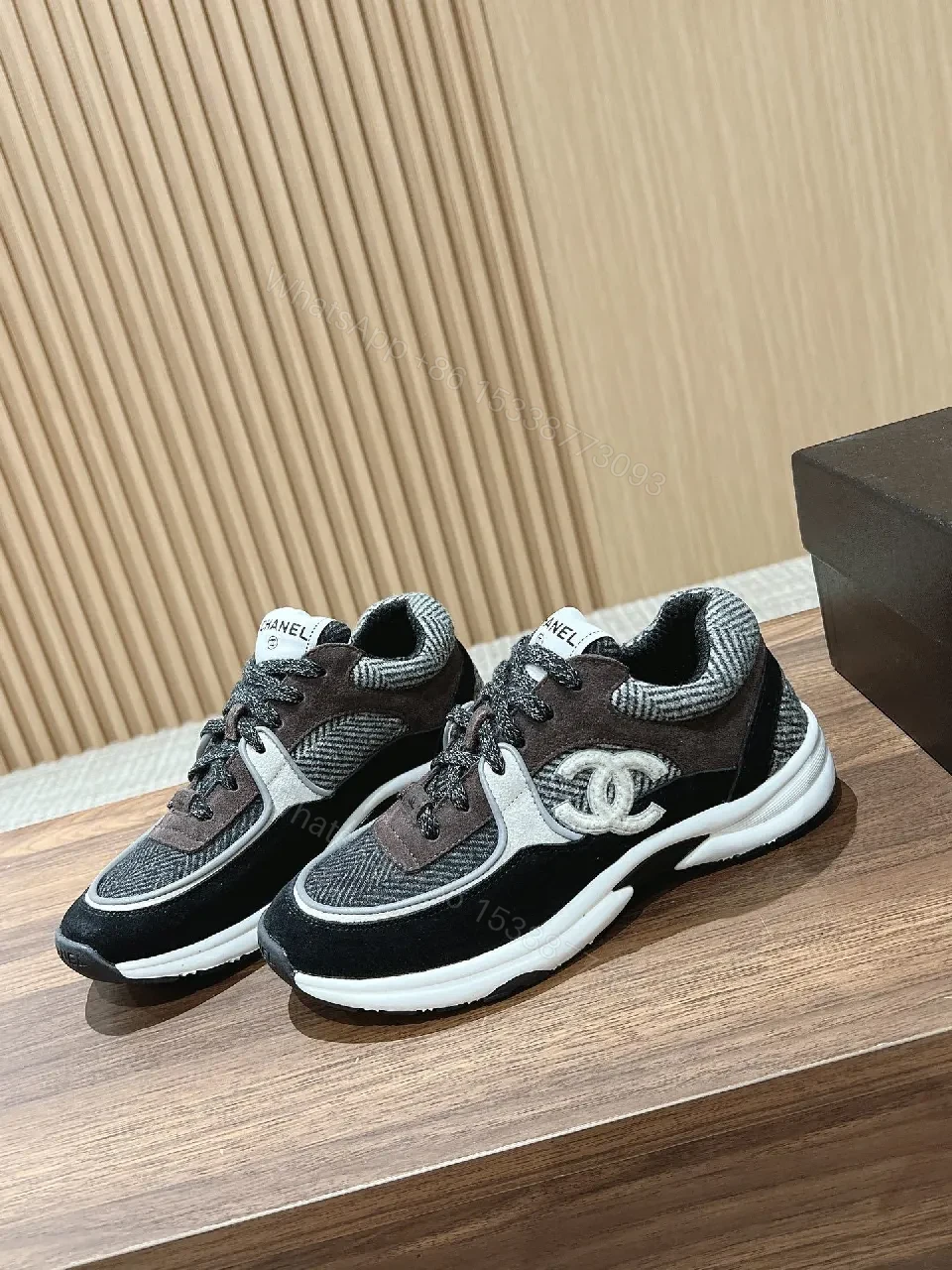 View 9 of Charcoal Textile Knit Sneaker: Luxe Casual Comfort