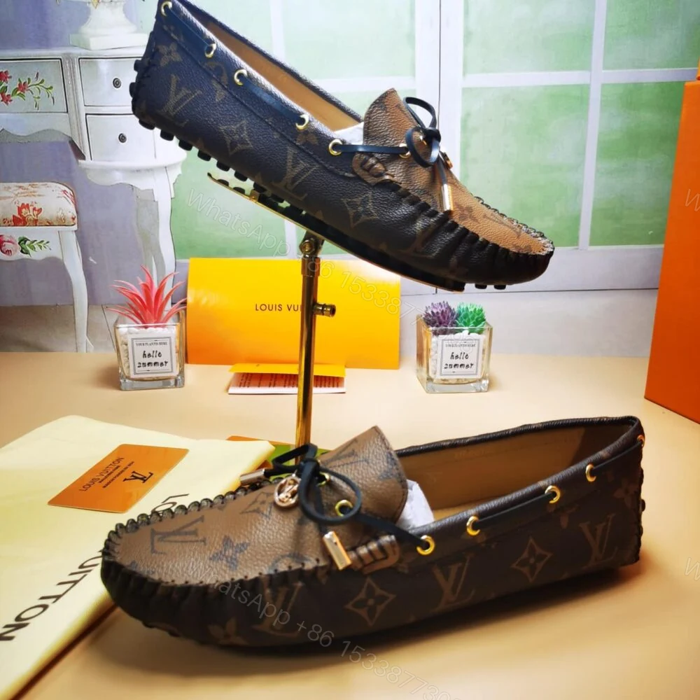 View 4 of Louis Vuitton Gloria Flat Loafers Brown 1ABV23