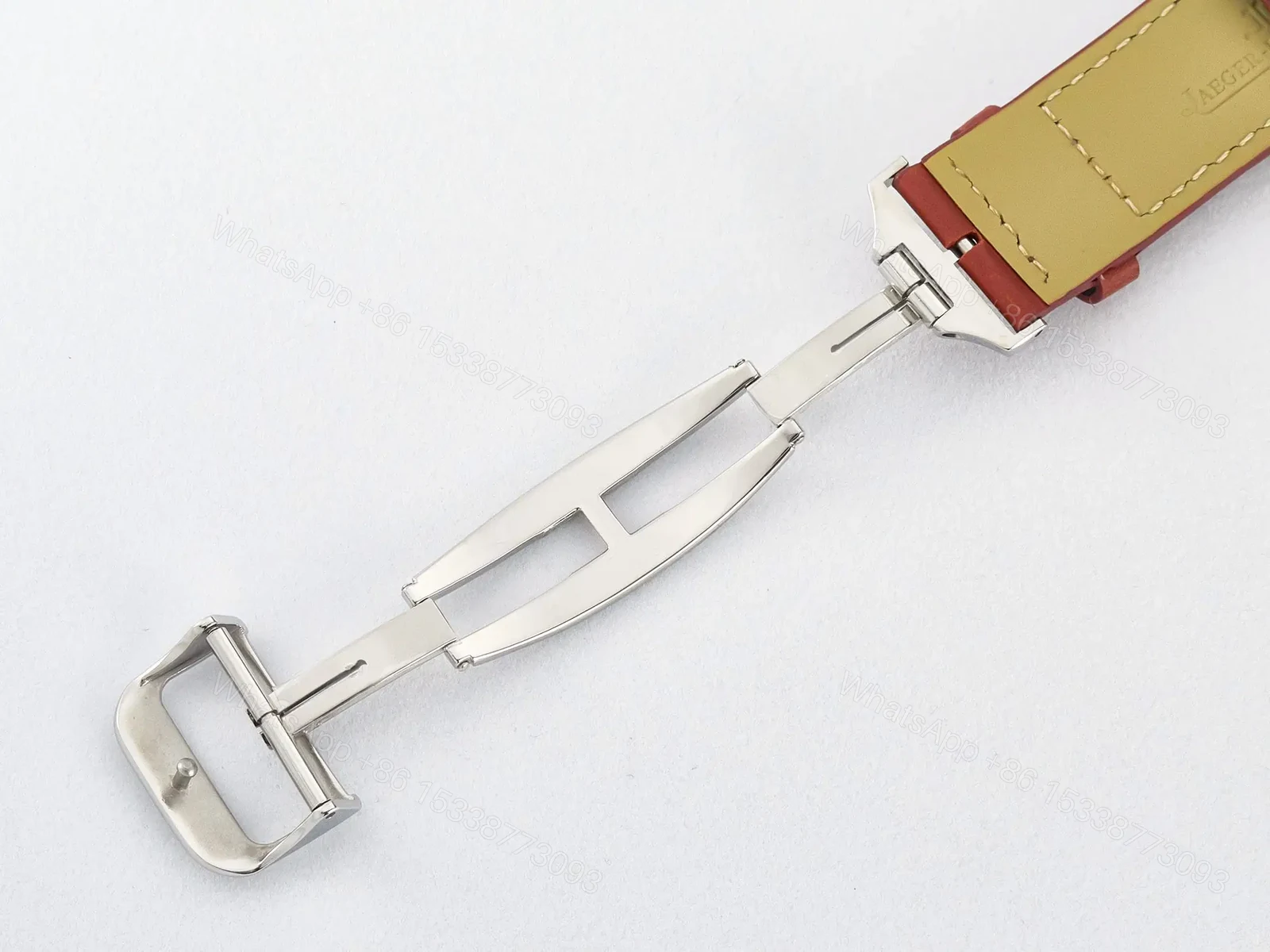 View 28 of Reverso Classic Duoface Small Seconds SS MGF Best Edition White Guilloché Dial on Red Leather Strap A854A
