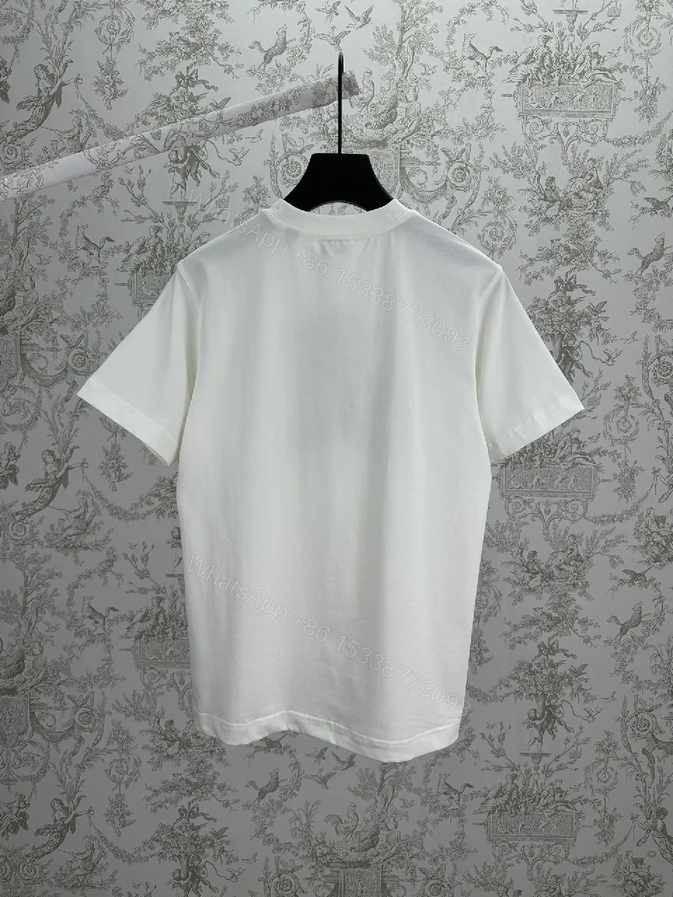 View 3 of Heritage Horse Graphic Tee – Cotton, Relaxed Fit, White/Gray
