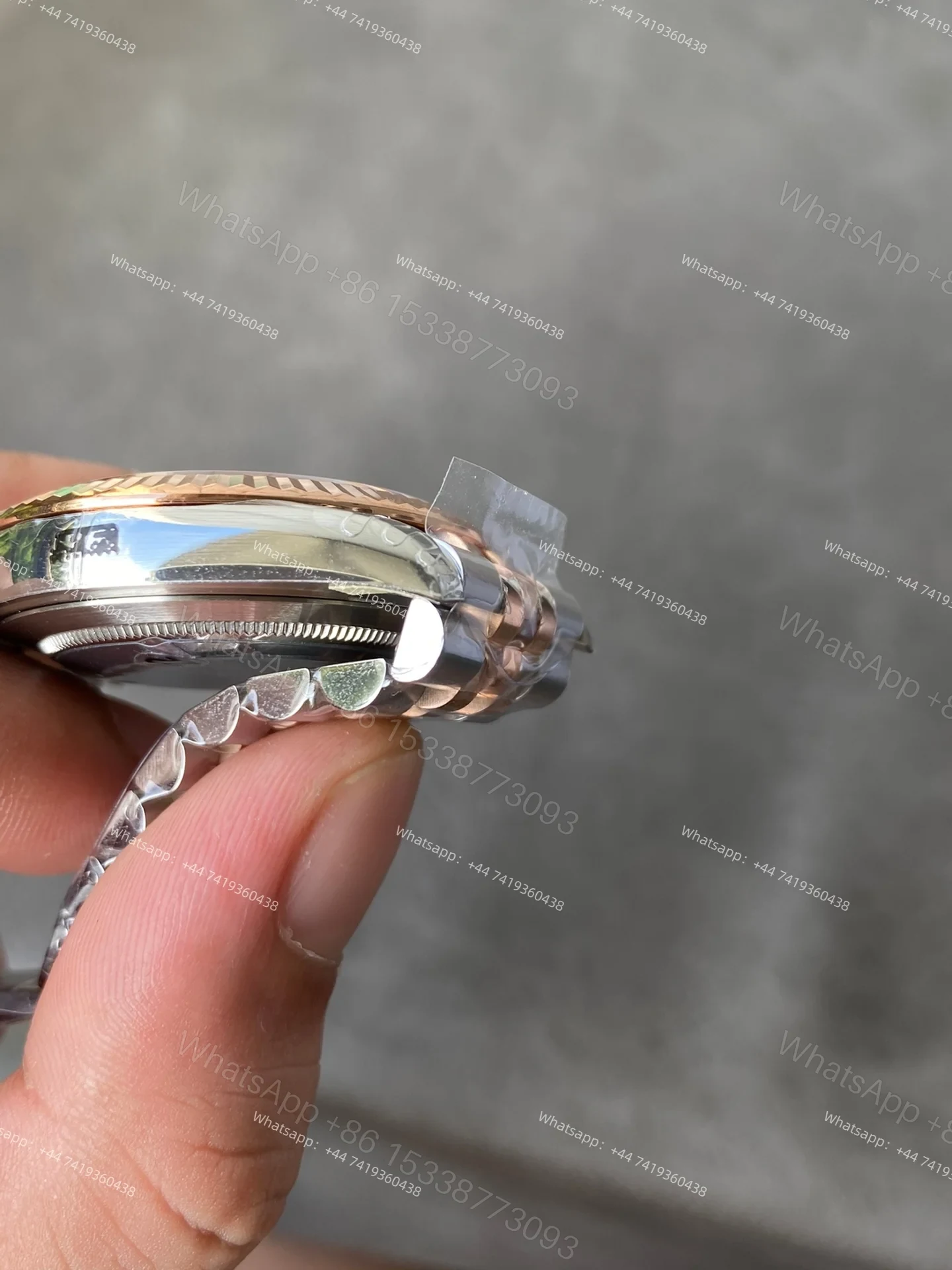 View 10 of Rolex Datejust M126331-0018 1:1 Replica Water Ripple Rose Gold Silver Dial Jubilee 41MM 3235 Movement Super Clone Watch