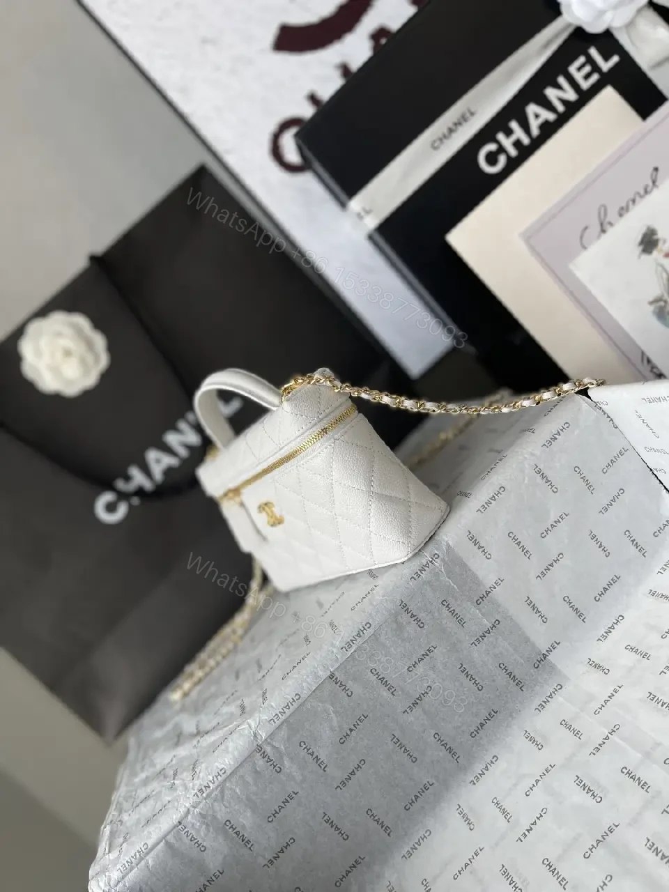 View 11 of Quilted Chic Mini Bag with Chain - Luxury Day-to-Night Accessory