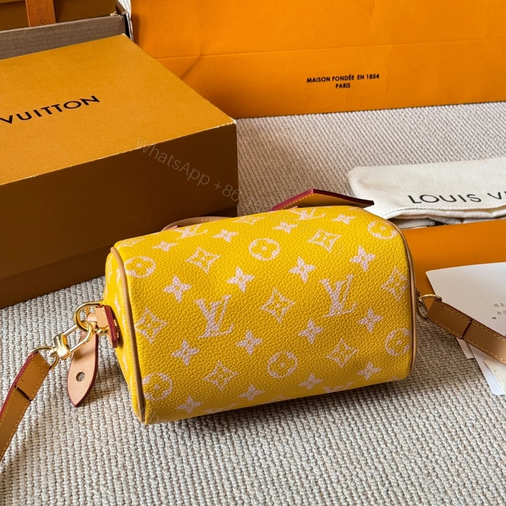 View 6 of Louis Vuitton Nano Speedy Yellow 16Cm
