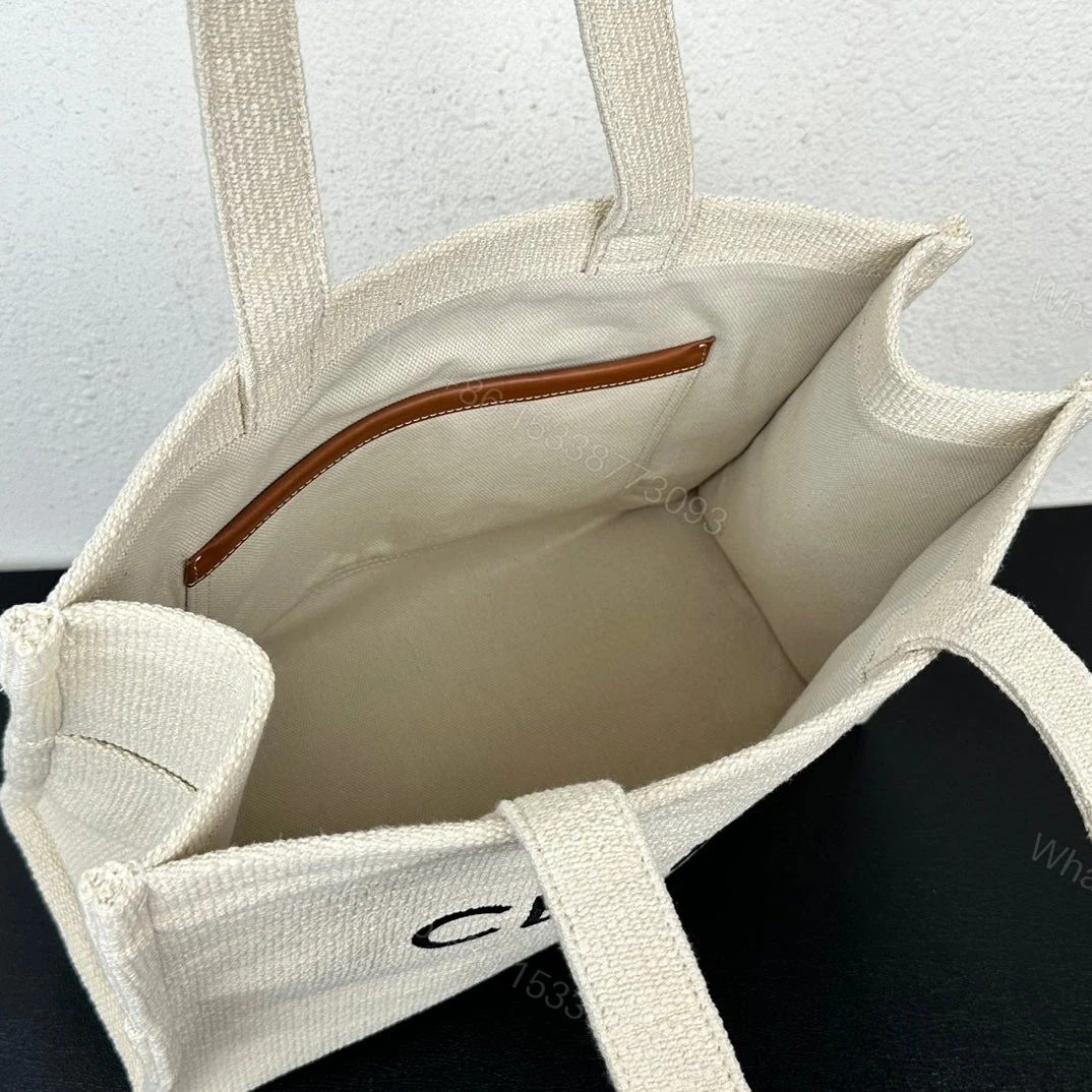 View 2 of CELINE LARGE CABAS THAIS IN TEXTILE WITH JACQUARD IN WHITE 41CM