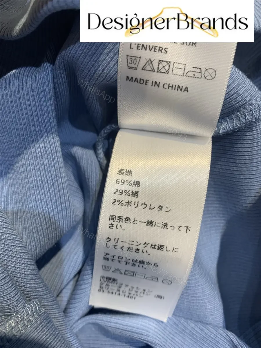 View 9 of Celine Blue Silk-Cotton Blend Ribbed Tank Top