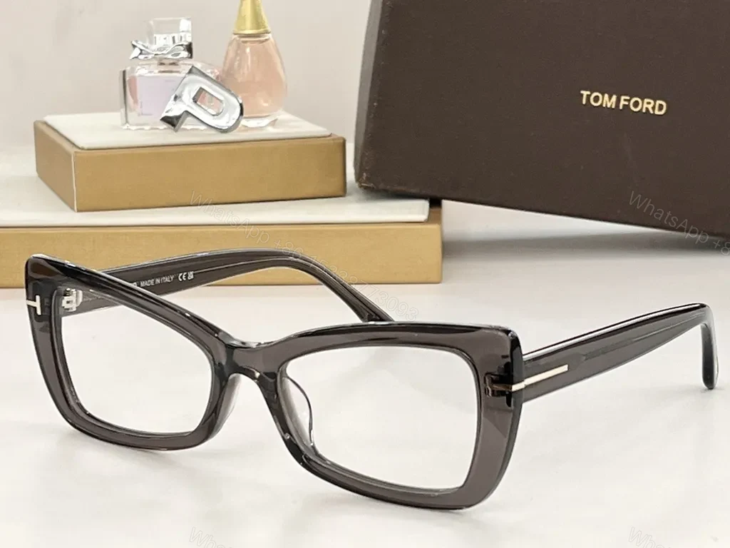 View 8 of Tom Ford Black Italian Acetate Bold Square Frames