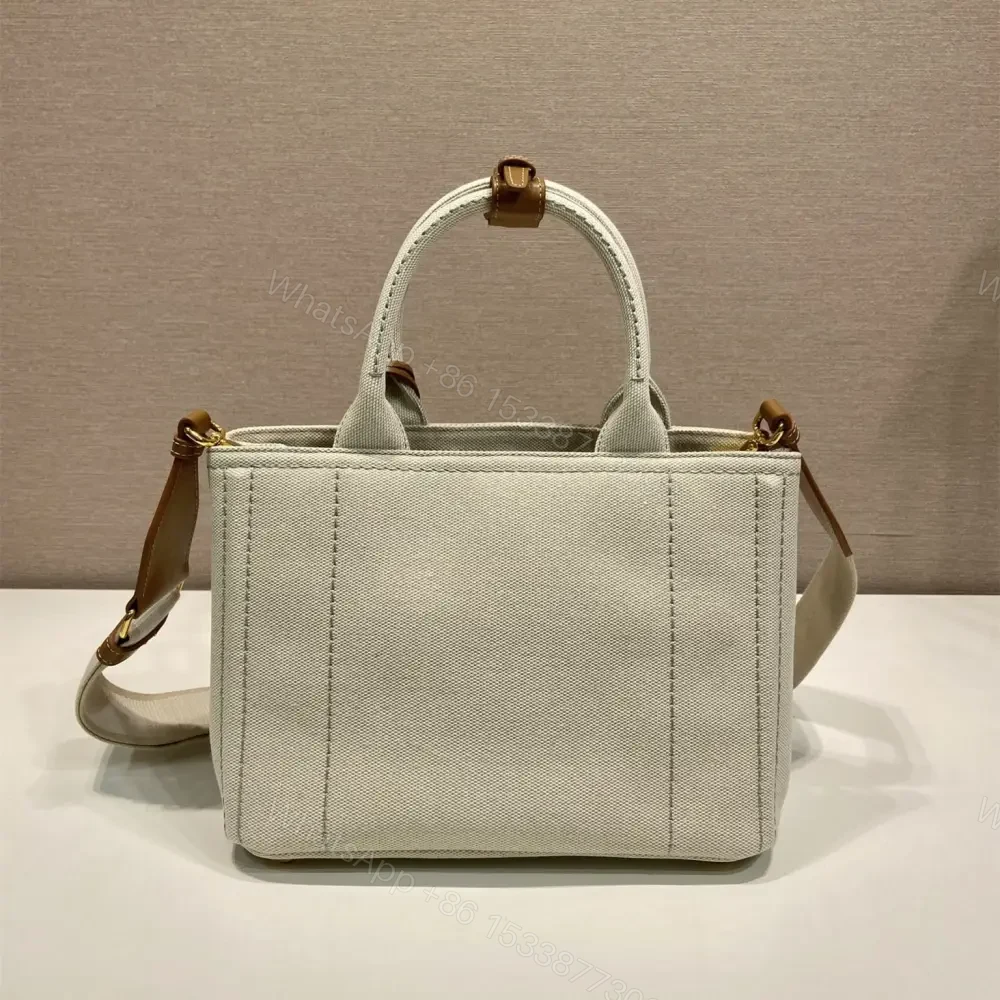 View 2 of 高仿Prada*1BG464刺繡徽標Tote包白色小號免檢版