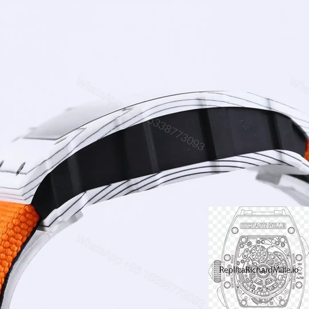 View 3 of Replica Richard Mille RM35-01 BBR Factory Orange Strap