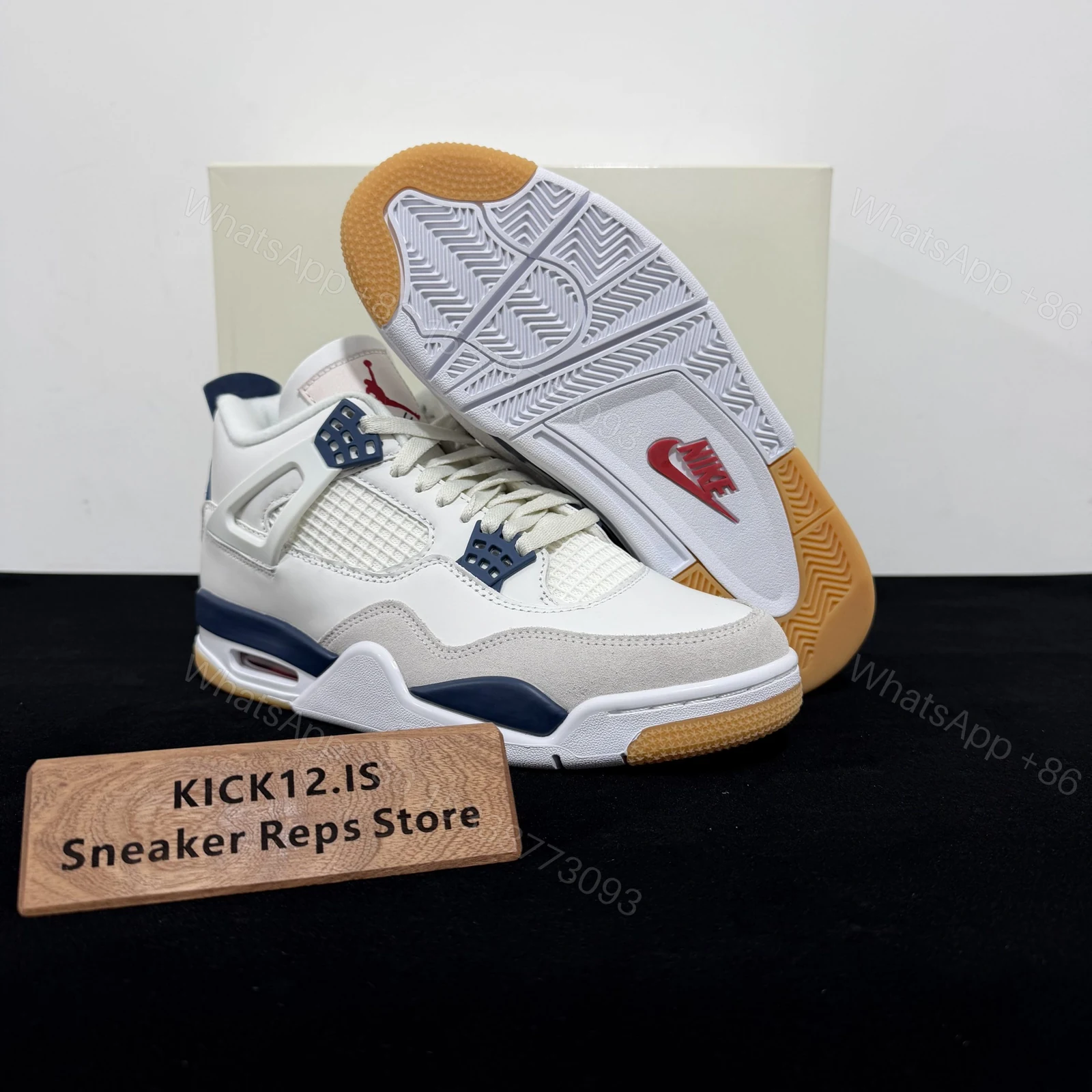View 3 of Nike SB x Air Jordan 4 Retro SP “Navy” Replica