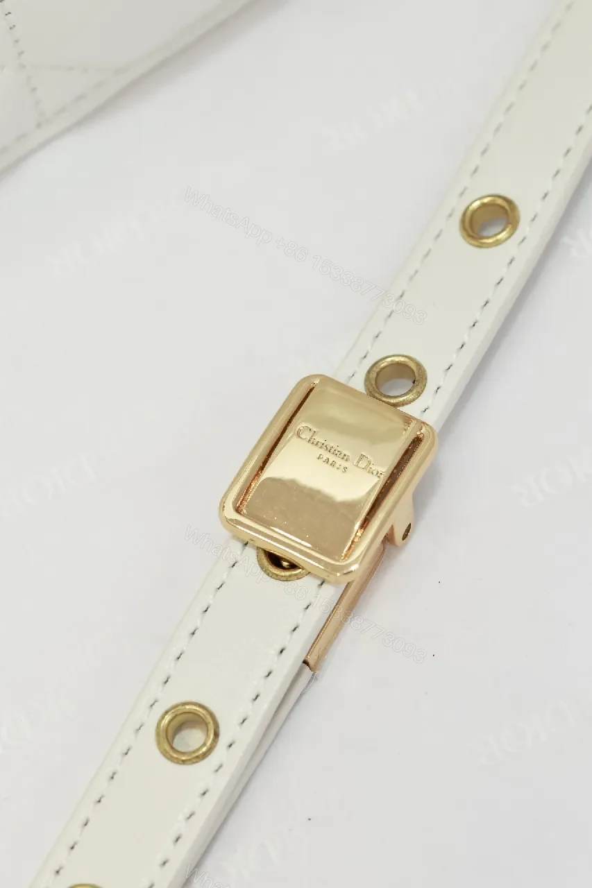 View 3 of Quilted White Leather Clutch: Subtle Luxe, Everyday Versatility