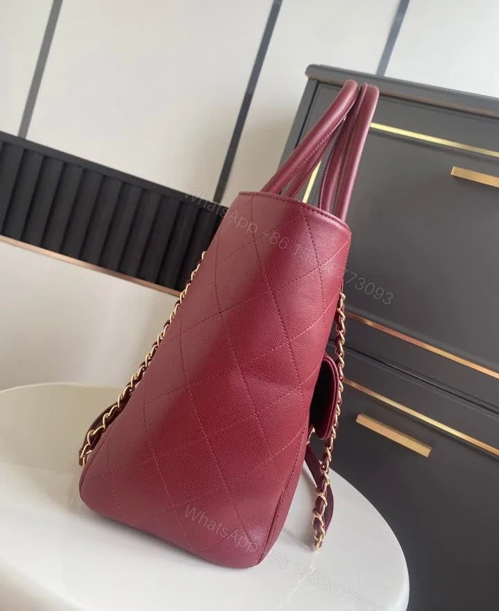 View 5 of Chanel Replica Shopping Tote Bag 6024 Grained Calfskin