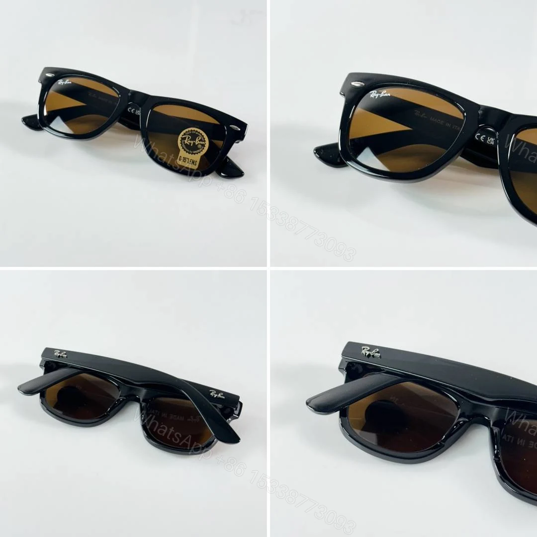 View 2 of First Copy Ray Ban 2140 Shine Brown Luxury Designer Sunglasses UV Protected Premium Eyewear