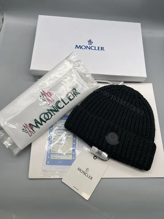 View 8 of Cream Knit Beanie with Signature Patch: Everyday Luxe Winter Accessory