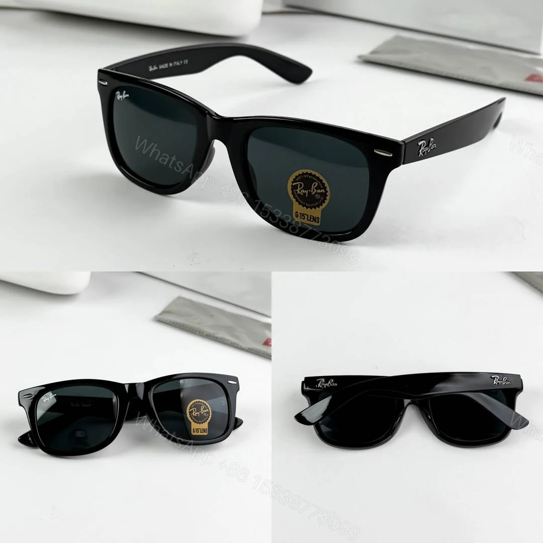 View 4 of First Copy Ray-Ban Black Wayfarer 2140 Sunglasses UV Protected Premium Quality