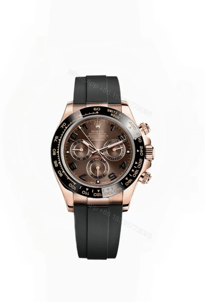 Rolex Daytona Super Clone M116515LN-0015 Rose Gold Chocolate Dial 4130 Movement — view 1
