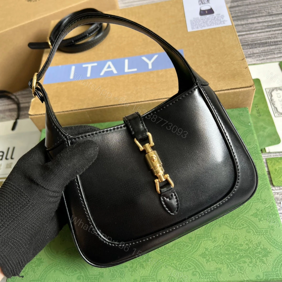 View 2 of GG JACKIE MINI 19 SHOULDER BAG IN BLACK CALFSKIN