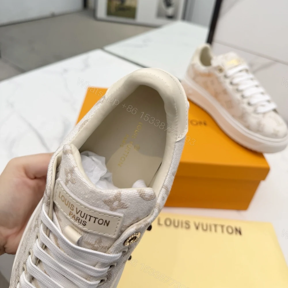 View 8 of Louis Vuitton Time Out Sneaker Beige 1Aivb5