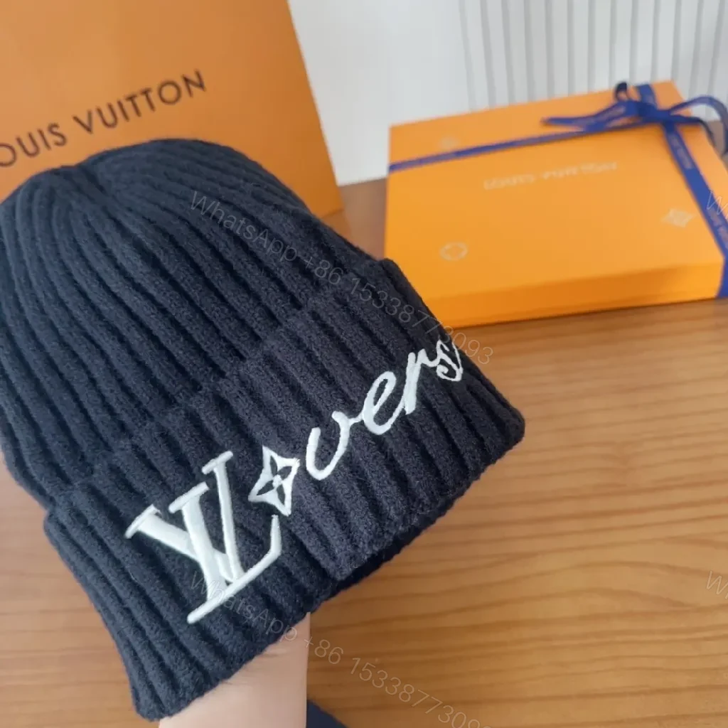 View 5 of Chic Knit Beanie with Logo Emblem – Premium Warmth Cap