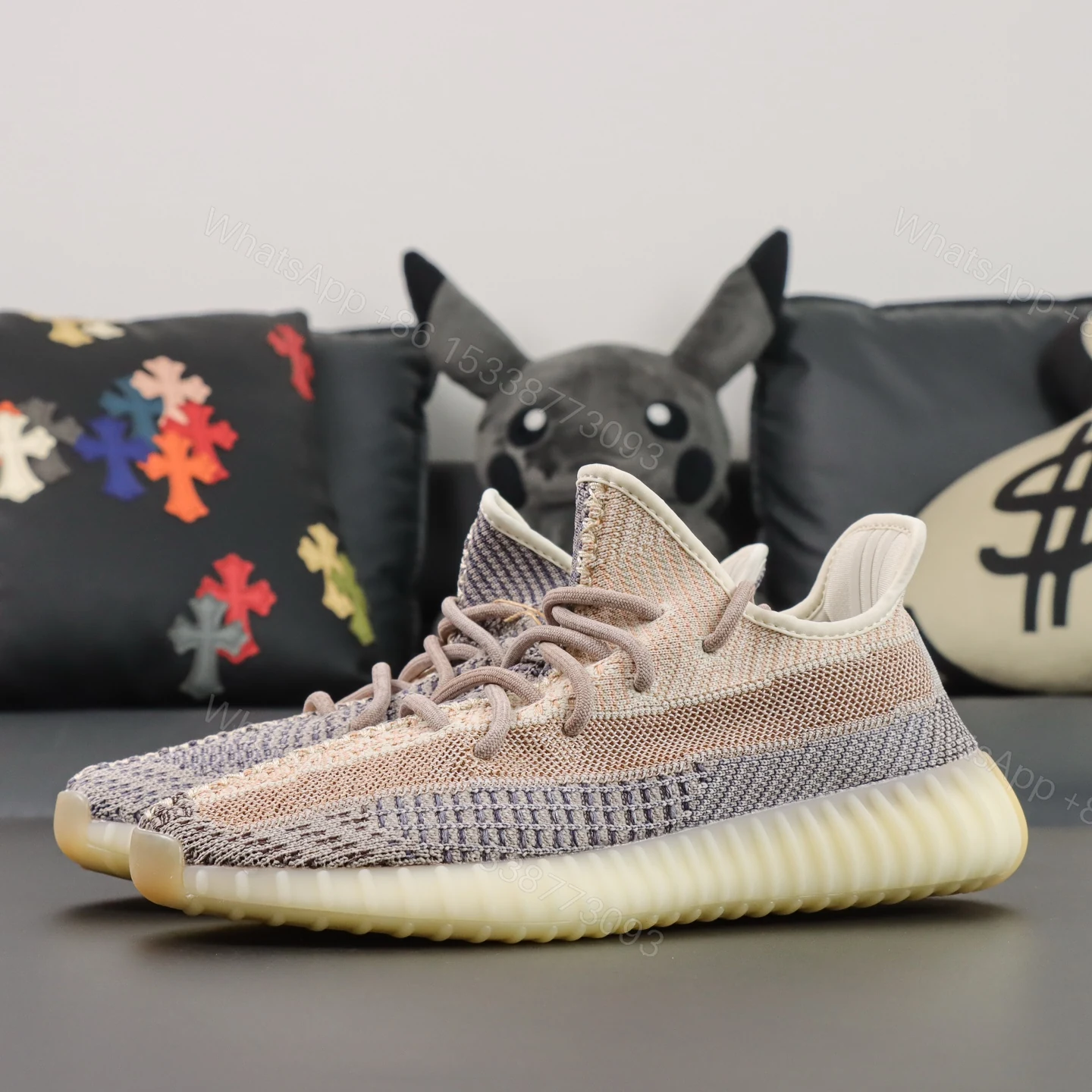 View 8 of Yeezy Boost 350 V2 Ash Pearl Replicas