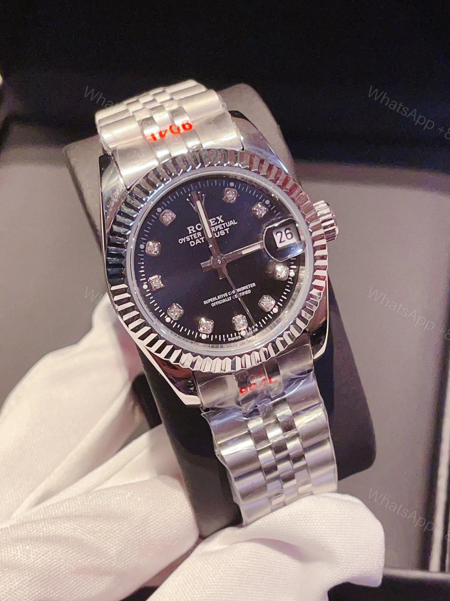 View 2 of Rolex Datejust 31 White Gold With Black 40Mm