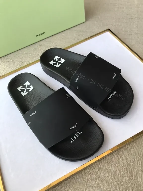 View 7 of Minimalist Black Faux-Leather Slip-Ons: Iconic Texture Slides