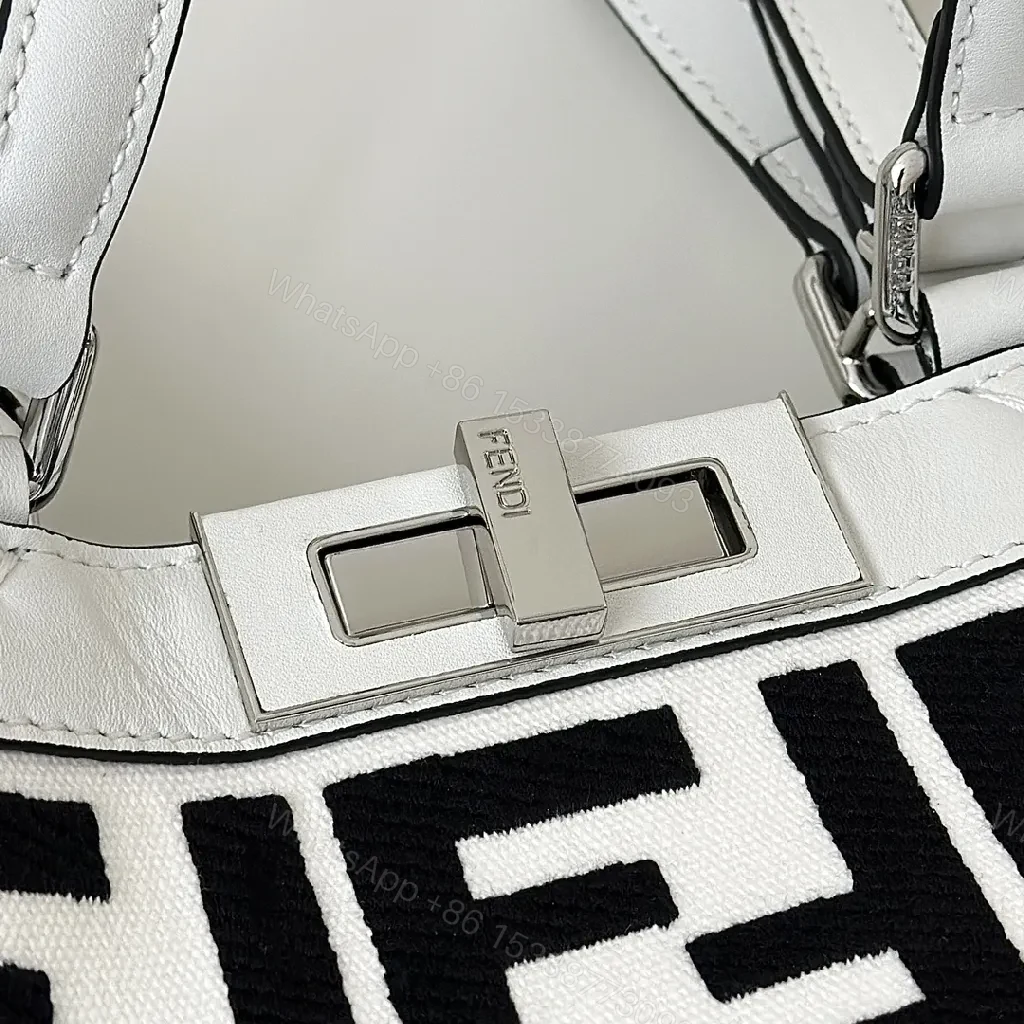 View 4 of Monochrome Leather-Trim Tote: Structured, All-Day Statement