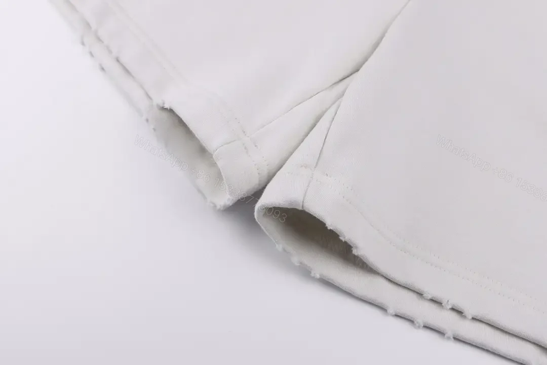 View 6 of White Cotton Shorts, Relaxed, Drawstring Waist, Balenciaga Logo Short