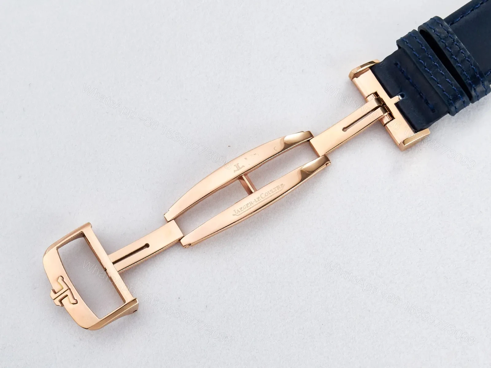 View 25 of Reverso Tribute Duoface Small Seconds RG MGF Best Edition Blue Dial on Blue Leather Strap A854A
