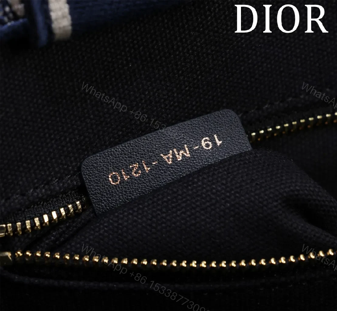 View 2 of Bold Navy Ivory Tapestry Tote: Signature Logo Carryall