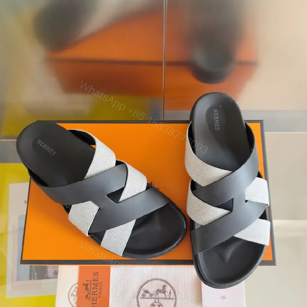 View 4 of Textured Straps Sandals: Sleek Comfort Luxury Sandals