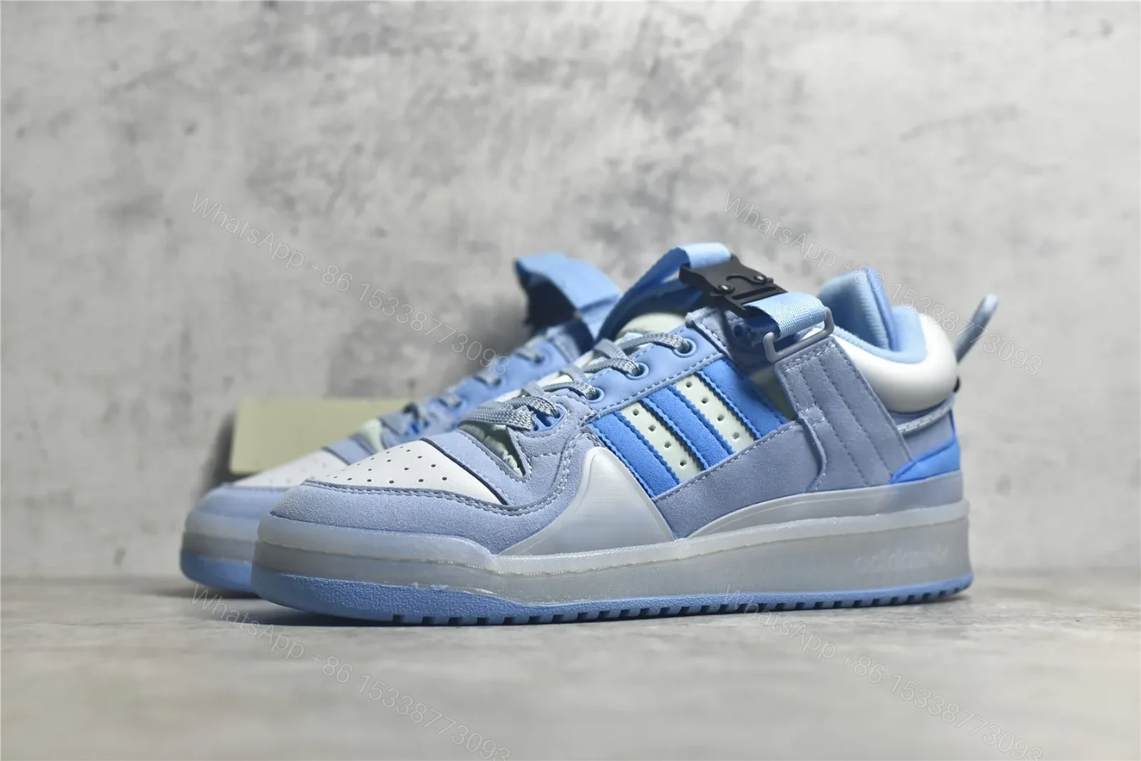 View 2 of Bad Bunny x adidas Forum Low Blue Reps