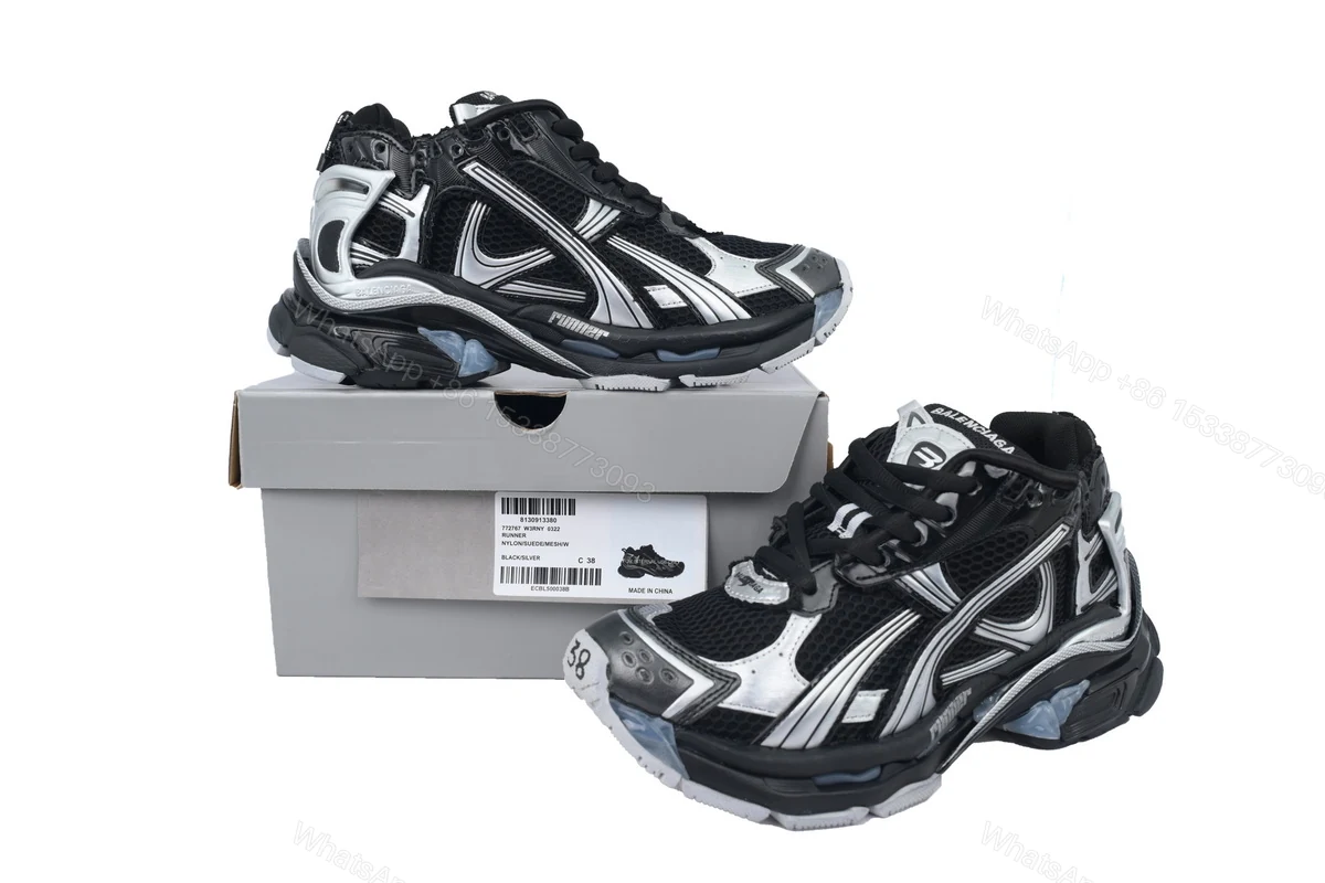 View 7 of Balenciaga Runner Sneaker Dark Gray 772767 W3RNY 0322